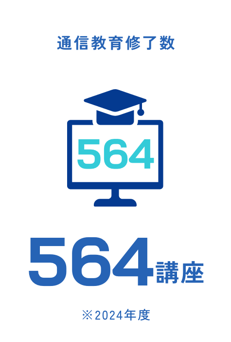 通信教育修了数 564講座